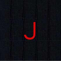 Blue Socks for Men with Red Initials - Stretch Cotton - Size 40/45 - 101