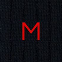 Blue Socks for Men with Red Initials - Stretch Cotton - Size 40/45 - 101