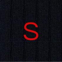 Blue Socks for Men with Red Initials - Stretch Cotton - Size 40/45 - 101