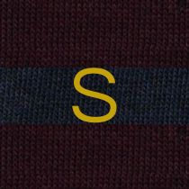 Chaussettes Rayées Homme Bleu - Bordeaux - Coton Stretch - Taille 40/45 - 207