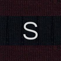 Chaussettes Rayées Homme Bleu Marine - Bordeaux - Coton Stretch - Taille 40/45 - 272