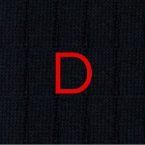 Blue Socks for Men with Red Initials - Stretch Cotton - Size 40/45 - 101