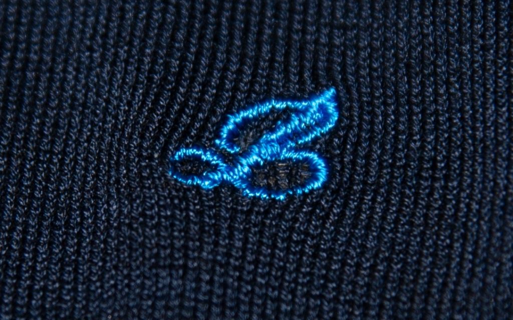 Men's Blue Socks Initials in Cursive - Lisle Stretch - Size 40/45 - 168