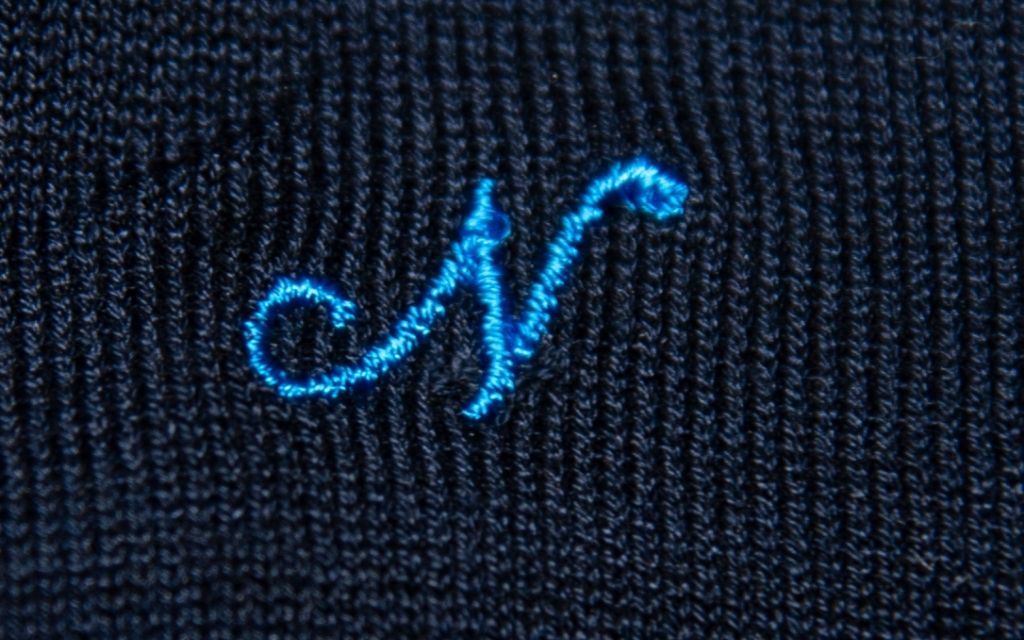 Chaussettes Homme Bleues Initiales en Cursive - Ecosse Stretch - Taille 40/45 - 168