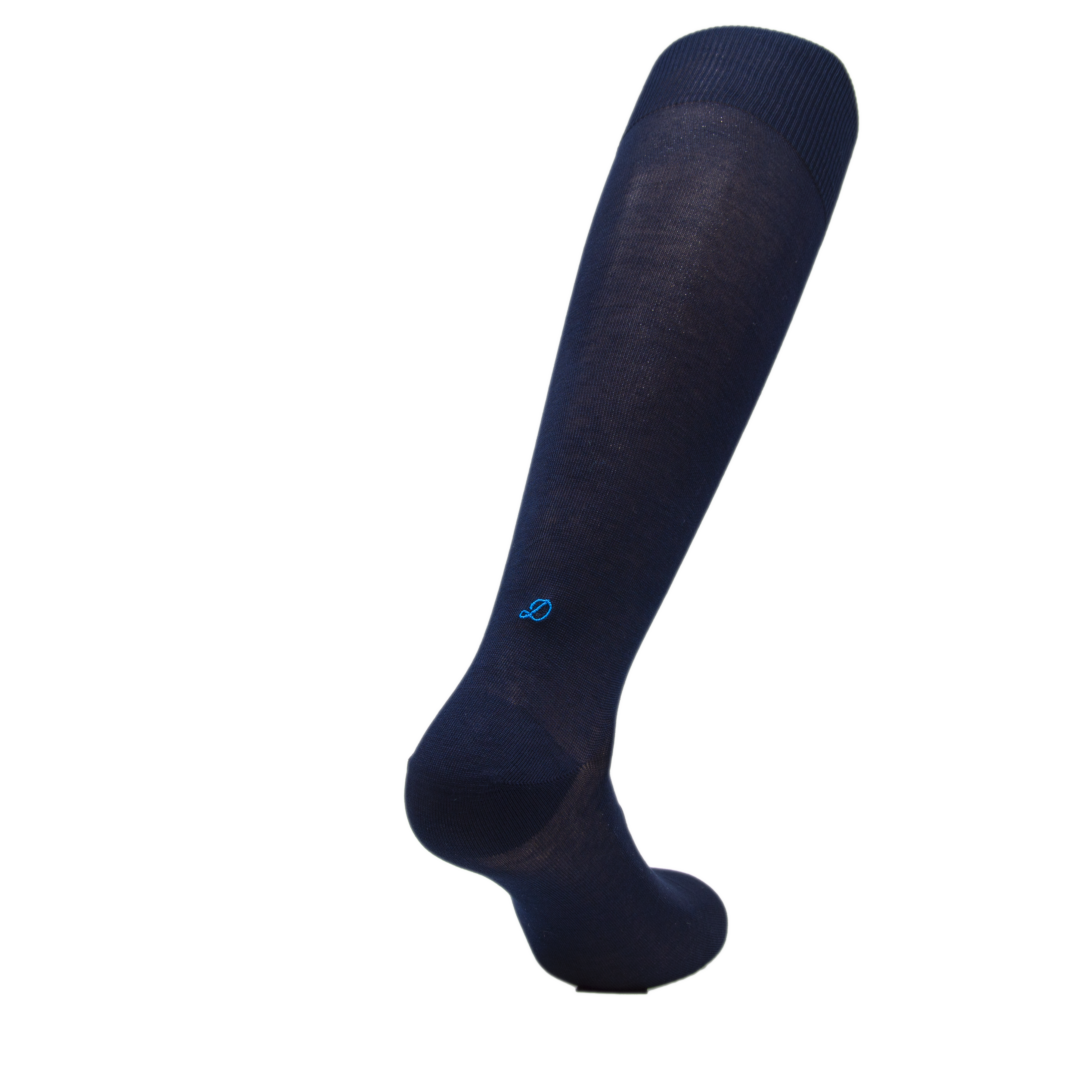 Chaussettes Homme Bleues Initiales en Cursive - Ecosse Stretch - Taille 40/45 - 155